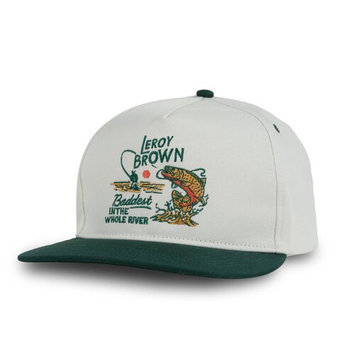 Leroy Brown Snapback Hat in White