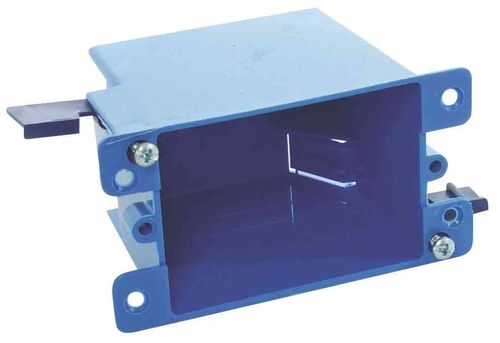 Zip Box Blue 1-Gang Outlet Switch Box