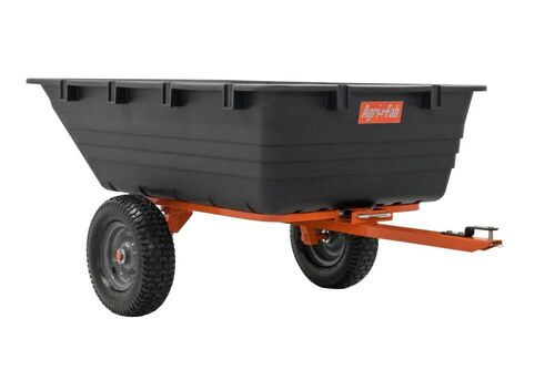 Tow-Behind Poly Swivel/Dump Cart, 1,000 Lbs 18 Cubic Feet