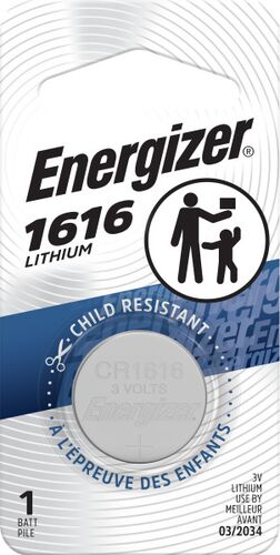 1616 3V Lithium Coin Cell Battery - 1 Pack