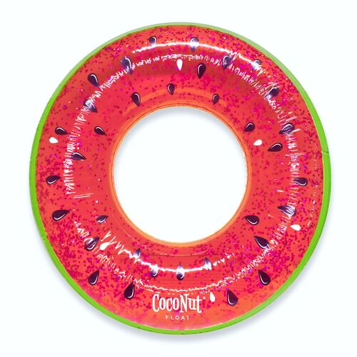 42" Juicy Watermelon Glitter Pool Float Ring