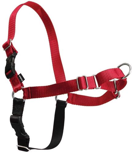 Easy Walk Dog Harness Red/Black - Large