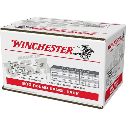 .223 Remington 55 Grain FMJ Ammunition - 200 Rounds
