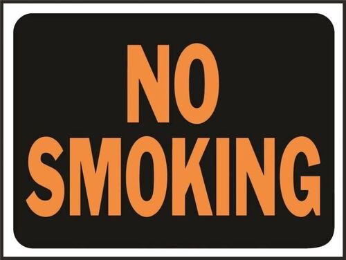 9 x 12" Weatherproof No Smoking Identification Sign