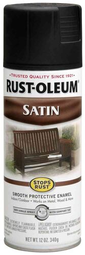 Stops Rust Protective Enamel Satin Spray Paint