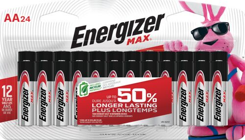 MAX AA Alkaline Battery - 24 Pack