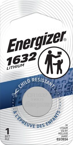 1632 3V Lithium Coin Cell Battery - 1 Pack