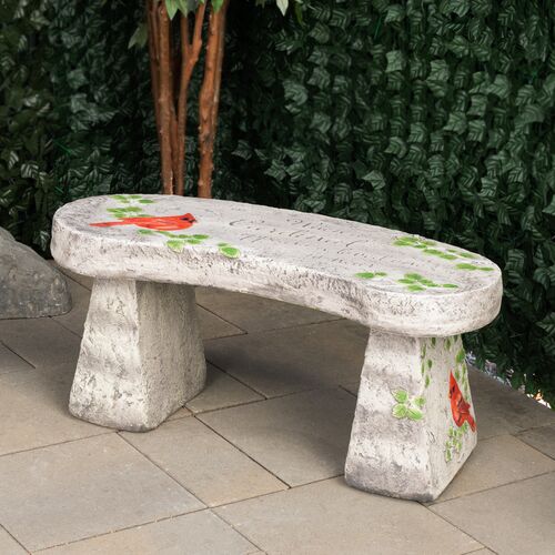 Cardinal Memorial Large Garden Bench