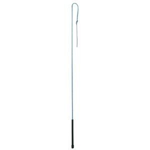 50" Stock Whip with 8" Drop in Black/White