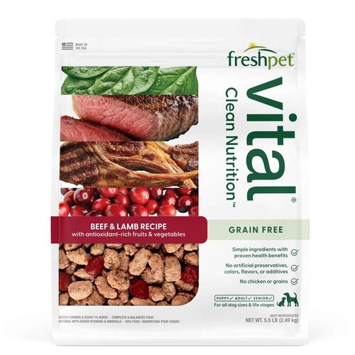 Vital Grain Free Beef & Lamb Recipe Fresh Dog Food - 5.5 Lb