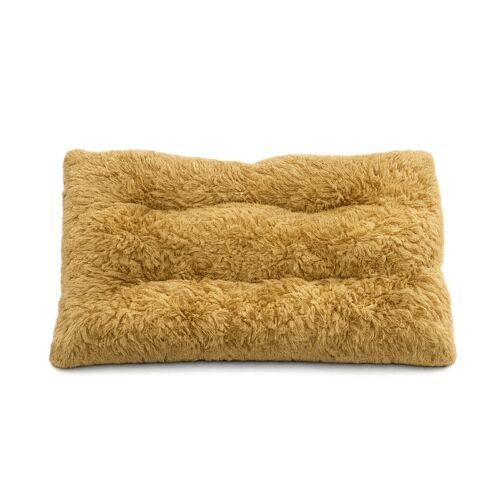 42" x 28" Plush Pillow Pet Bed in Ochre