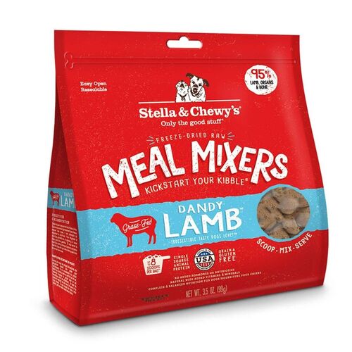 Freeze Dried Raw Dandy Lamb Meal Mixers Grain-Free Dog Food - 3.5 oz