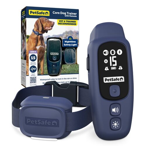 Core Dog Trainer with Remote Waterproof Training Collar - 1000 Foot Range