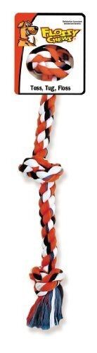 10" Cotton Blend Color 3-Knot Rope Mini Tug