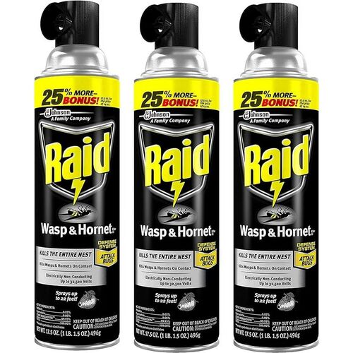 Wasp & Hornet Spray - 17.5 oz/3-Pack