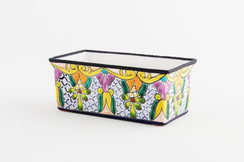 Talavera 12" Rectangle Planter in Verona