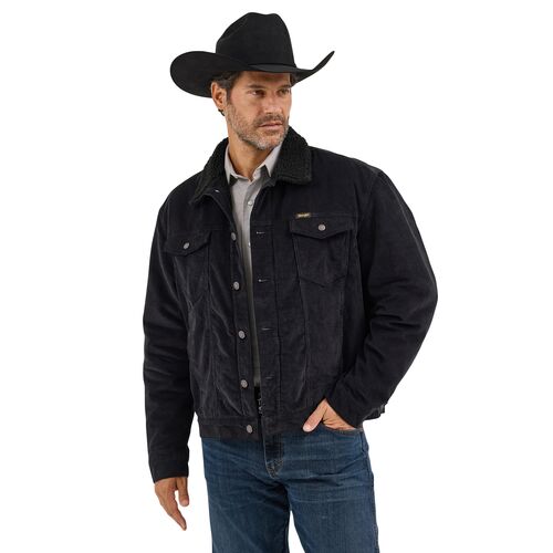 Men's Cowboy Cut Sherpa Lined Corduroy Jacket