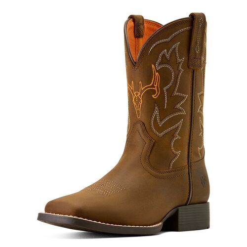 Kids' Deer Ridge Wide Square Toe Western Boots