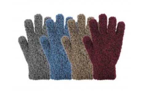 Women's Microchenille Stretch Eyelash Gloves - Assorted
