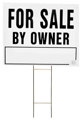 For Sale By Owner Yard Sign With Mounting Bracket