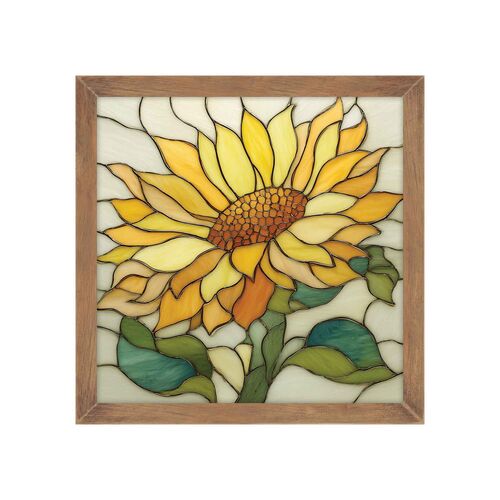 Sunflower Stained Glass Decor
