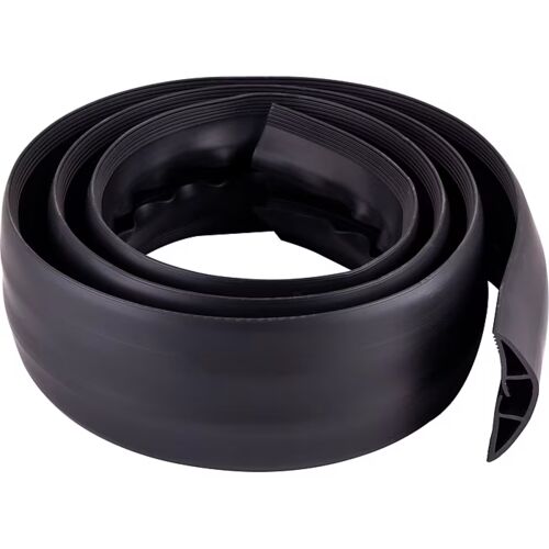 6' Rubber Floor Cord Cover in Black