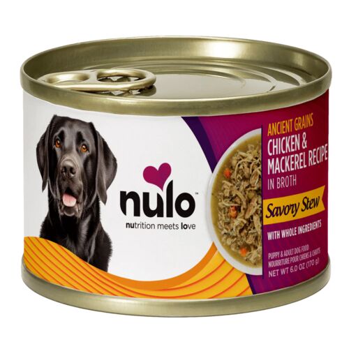 Ancient Grains Chicken & Mackerel Recipe Savory Stew Puppy & Adult Wet Dog Food - 6 oz
