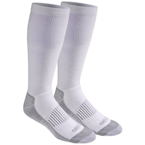 Men's 2-Pack Comfort Compression Lightweight Crew Socks