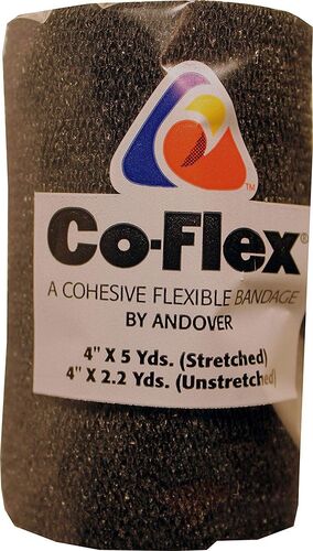 CoFlex Vet 4" Cohesive Bandage in Black