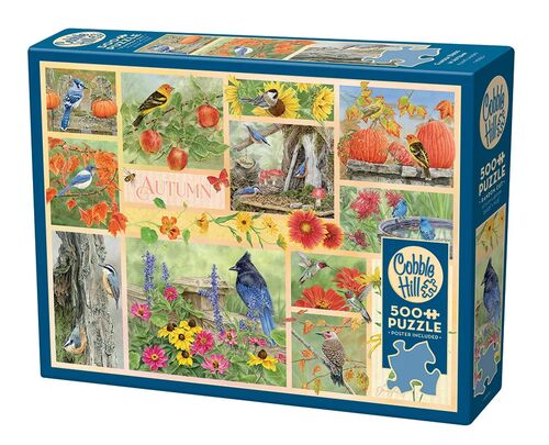 Garden Birds in Autumn Puzzle - 500 Pieces