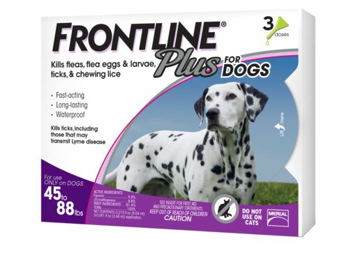 Plus Flea & Tick Treatment for Dogs 45 to 88 lb - 3 Month Supply