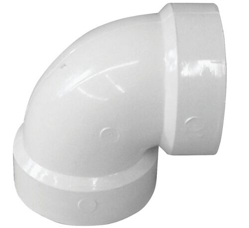 PVC DWV 90 Degree Vent Elbow Hub - 2"