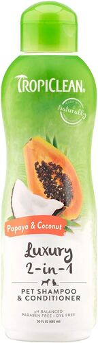 Papaya & Coconut Luxury 2-in-1 Pet Shampoo & Conditioner - 20 oz