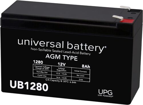 UB1280 12V 8AH Sealed Lead Acid Battery