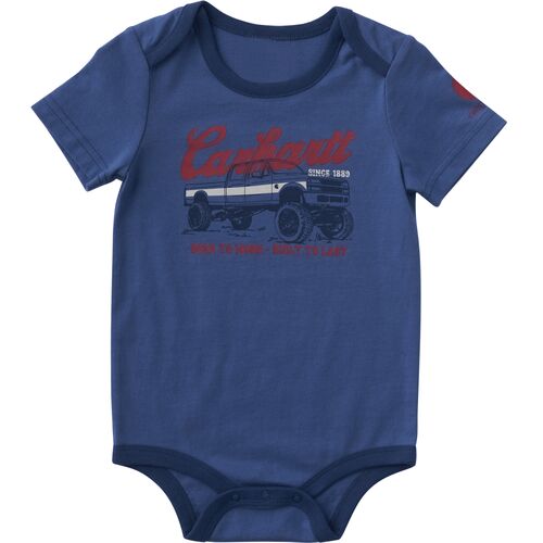 Infant Boy's Short Sleeve Truck Bodysuit