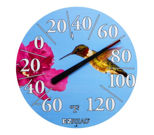 12.5" Hummingbird Decorative Thermometer