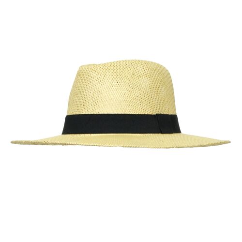 Twisted Woven Panama Hat in Cream