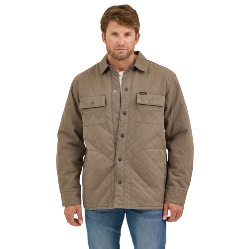 Men's Reversible Quilted Shirt Jacket
