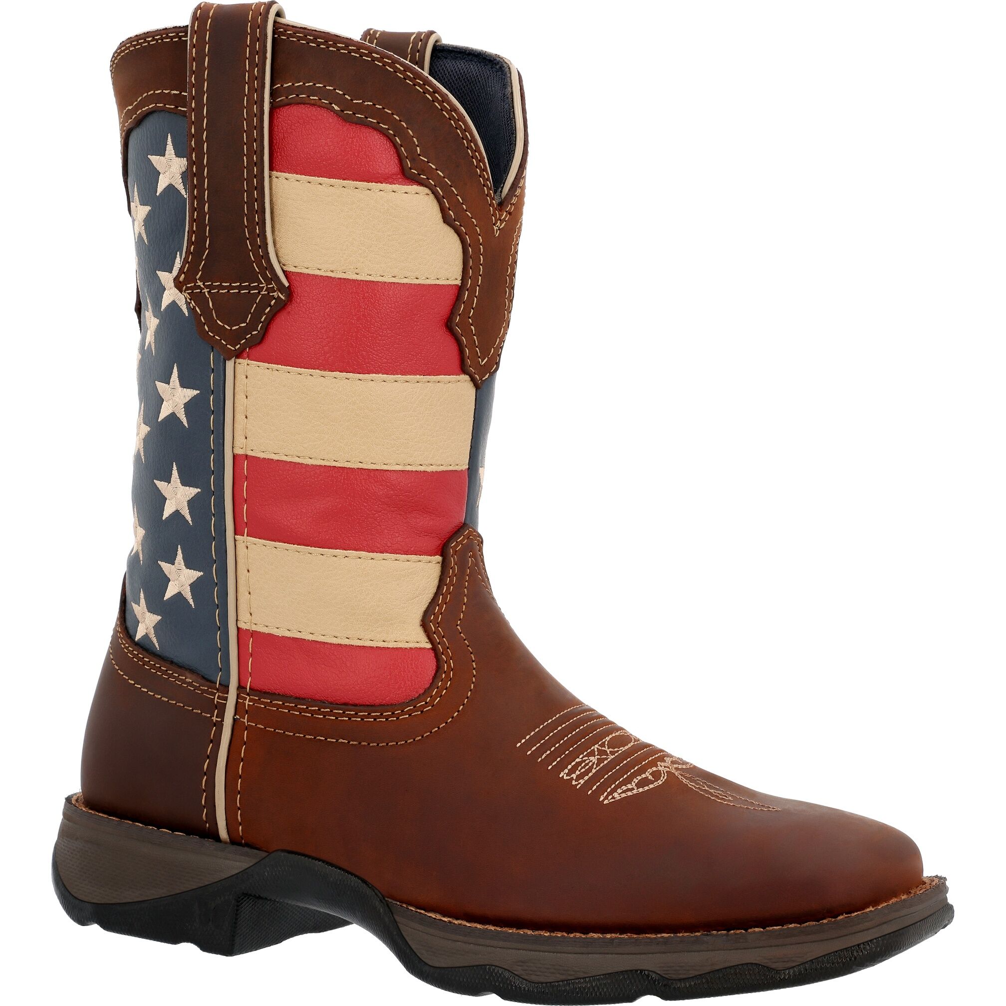 Women's Lady Rebel Patriotic Pull-On Western Cowgirl Boot
