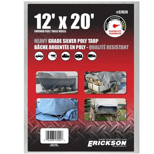 Silver Weave Tarp - 12' x 20'