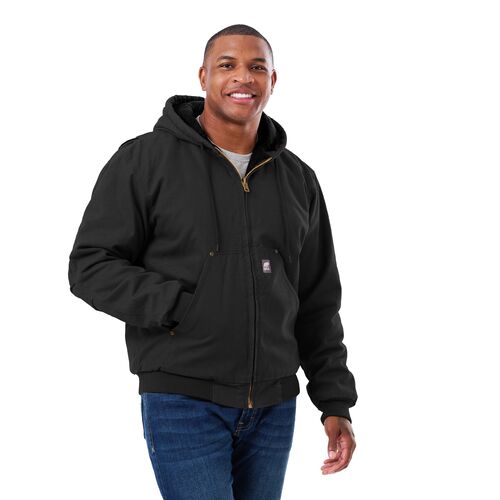 Men's Heartland Washed Duck Hooded Work Jacket