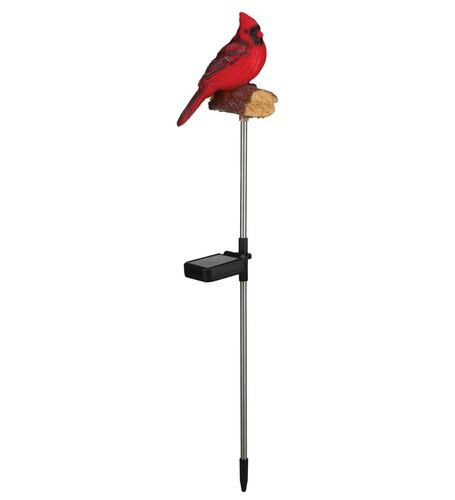 Cardinal Songbird Solar/Sound Stake