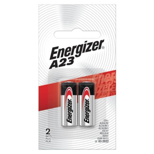 A23 12V Miniature Alkaline Specialty Battery - 2 Pack