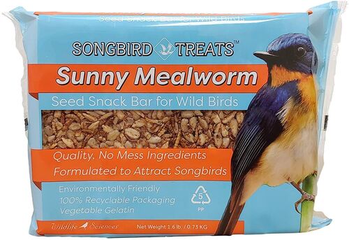 Songbird Treats Sunny Mealworm Seed Bar - 1.6 Lb
