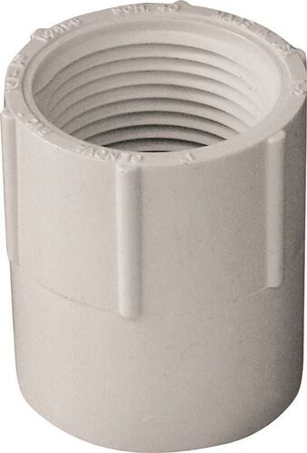 1" Slip x 1" FIP White Pipe Adapter