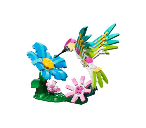 Creator 3 in1 Wild Animals: Colorful Hummingbird Building Set