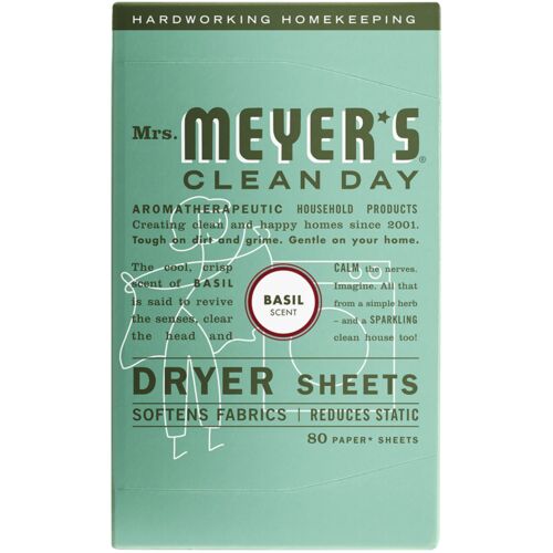Dryer Sheets in Basil Scent - 80 Count
