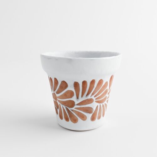 Talavera 5.5" Cono Planter in Plumeado
