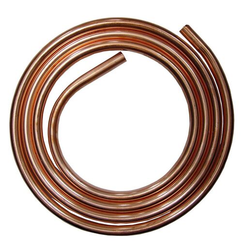 1/4" OD x 5' Copper Coil Pipe - 1/8" I.D.