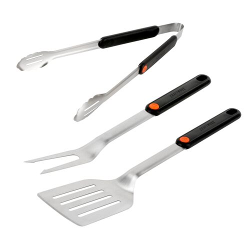 Deluxe 3-Piece Tool Set - Spatula/Fork/Tong